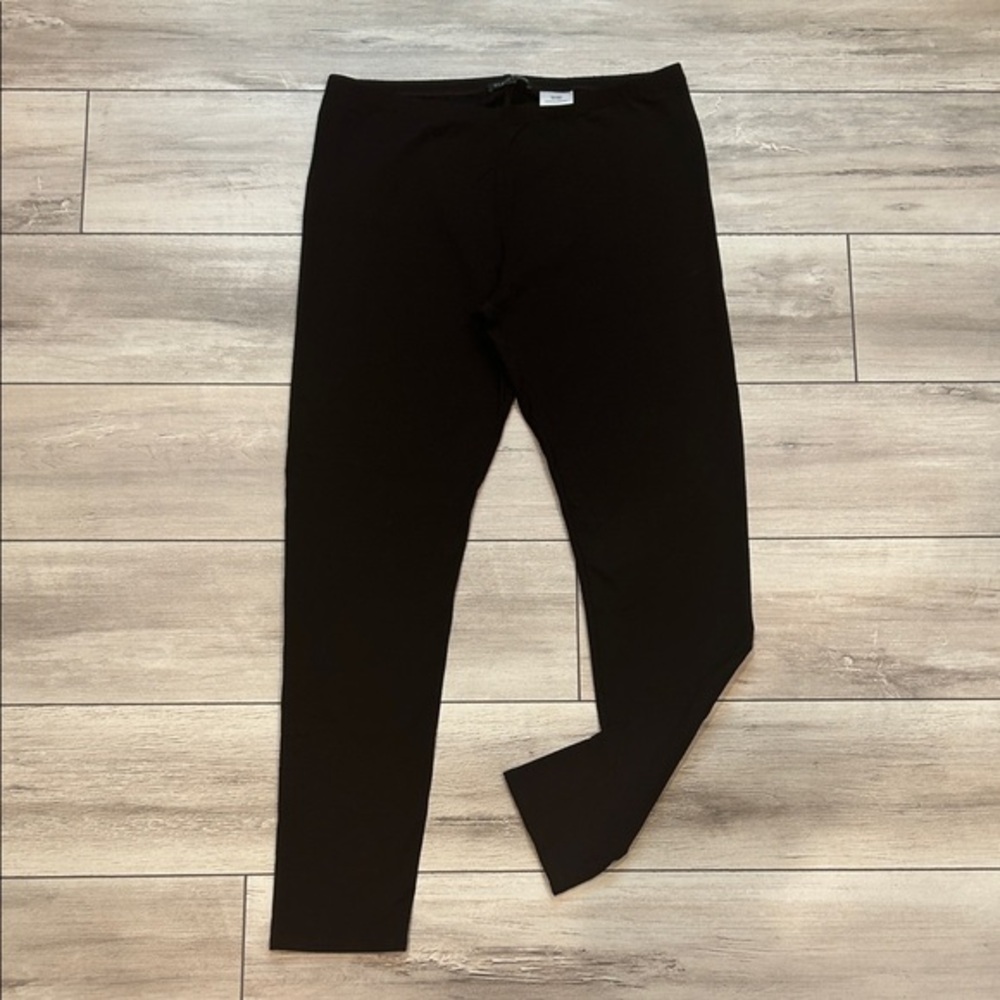 Eileen Fisher brown pull on elastic waist legging pants size medium
